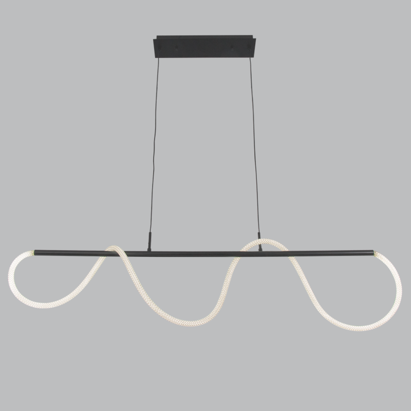 Tubo Black and Flex White Rope CCT LED Pendant Light - Lighting.co.za