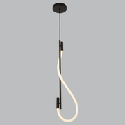 Tubo Black and Flex White Rope CCT LED Vertical Pendant Light - Lighting.co.za