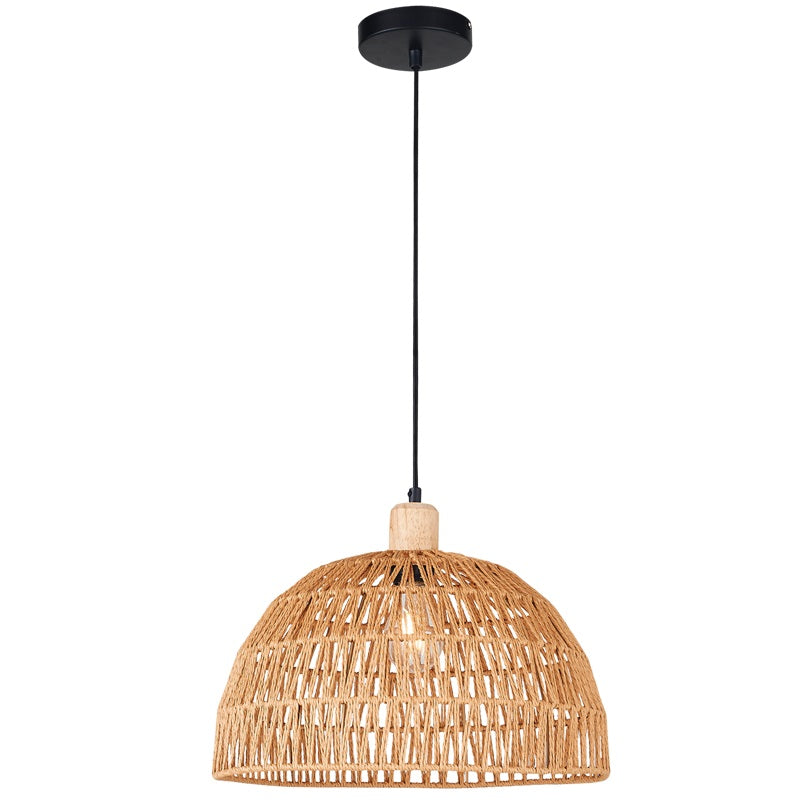 Lou Woven Dome Rope Rattan Pendant Light - Lighting.co.za