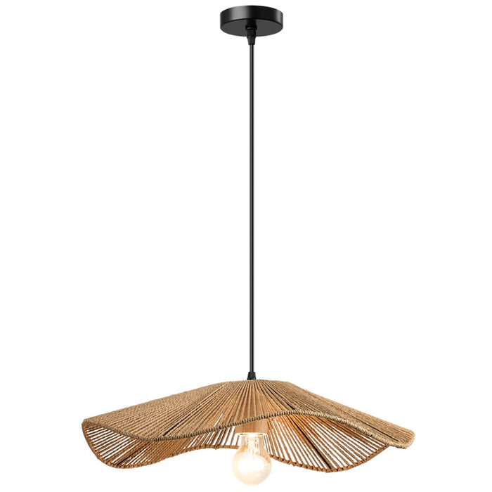 Fleur Natural String Rattan Pendant Light