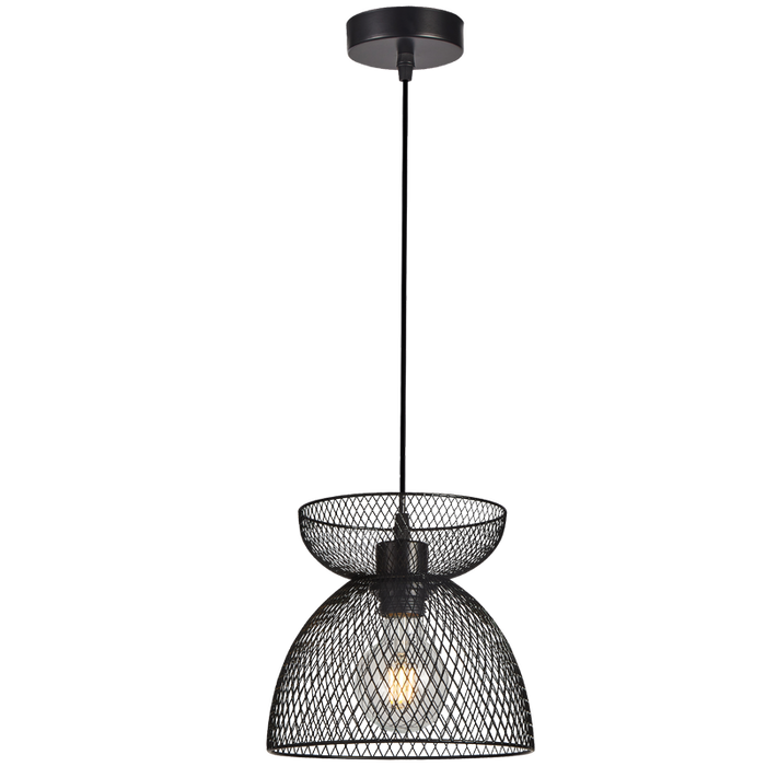 Lucia Gold or Black Mesh Pendant Light