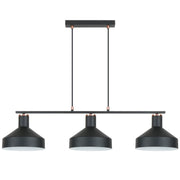 Helga Black | White 3 Light Bar Pendant Light - Lighting.co.za