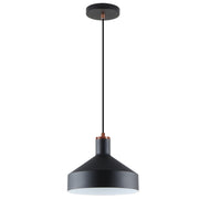 Helga Black | White Metal Shade Pendant Light - Lighting.co.za