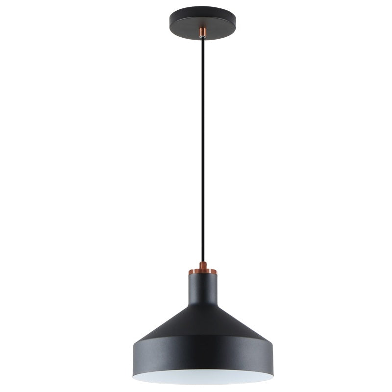 Helga Black | White Metal Shade Pendant Light - Lighting.co.za