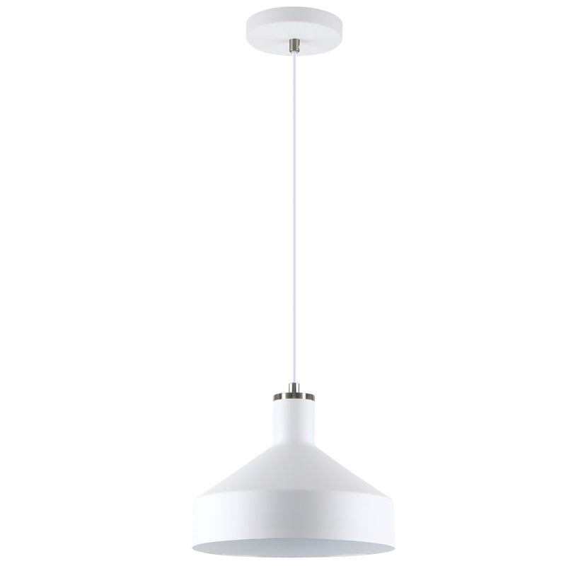 Helga Black | White Metal Shade Pendant Light - Lighting.co.za