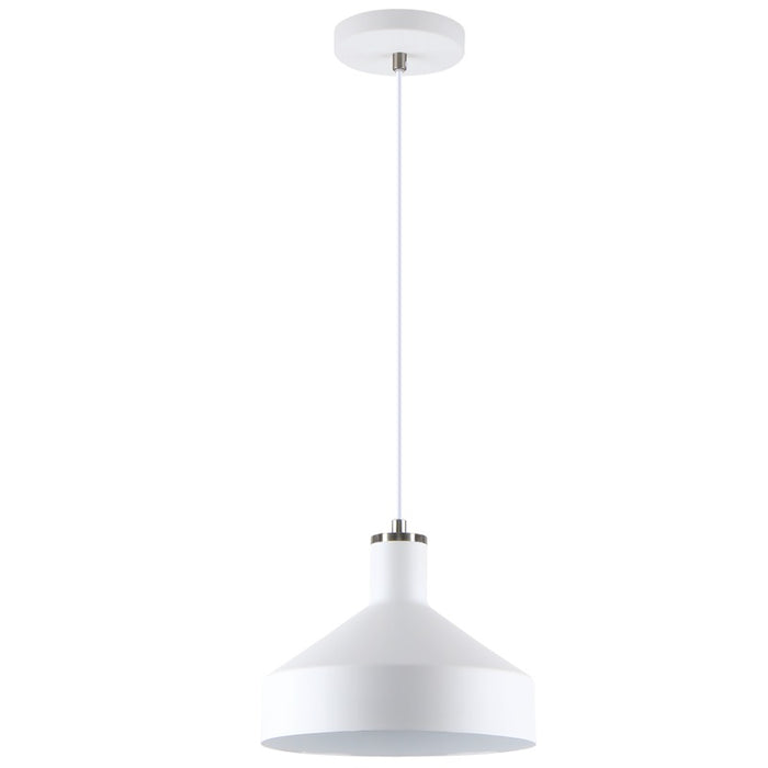 Helga Black | White Metal Shade Pendant Light