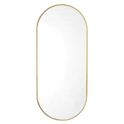 Pill LED Backlit Gold or Black Round Wall Mirror 4 Sizes - Lighting.co.za