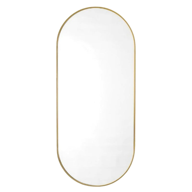 Pill LED Backlit Gold or Black Round Wall Mirror 4 Sizes - Lighting.co.za