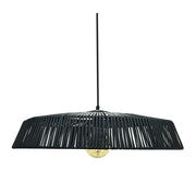 Nelson Natural or Black Rattan Pendant Light - Lighting.co.za