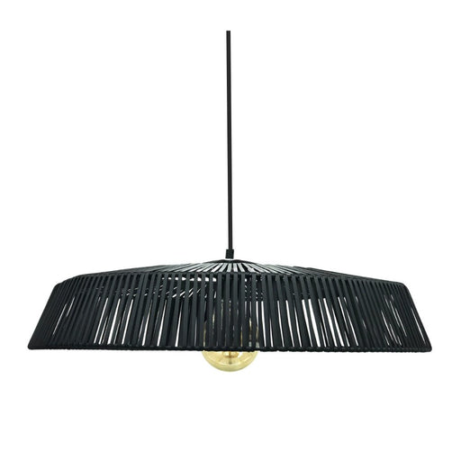 Nelson Natural or Black Rattan Pendant Light - Hanging Lights - Lighting.co.za