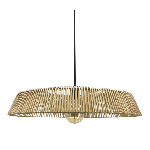 Nelson Natural or Black Rattan Pendant Light - Lighting.co.za