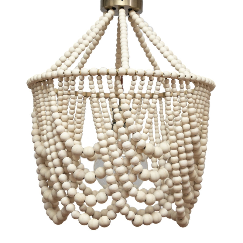 Sierra Single Draped Beaded Chandelier 2 Sizes - Lighting.co.za