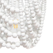 Sierra Single Draped Beaded Chandelier 2 Sizes - Lighting.co.za