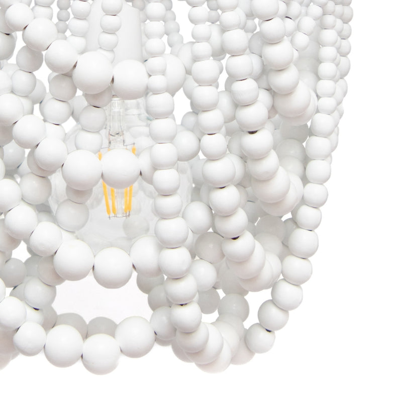 Sierra Single Draped Beaded Chandelier 2 Sizes - Lighting.co.za