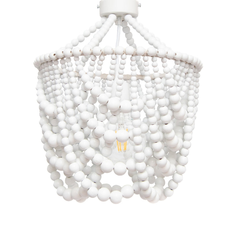 Sierra Single Draped Beaded Chandelier 2 Sizes - Lighting.co.za