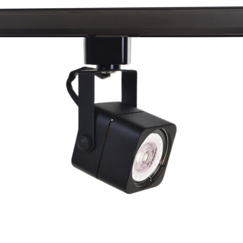 Silo Square Black | White GU10 3 Wire Track Spotlight - Lighting.co.za