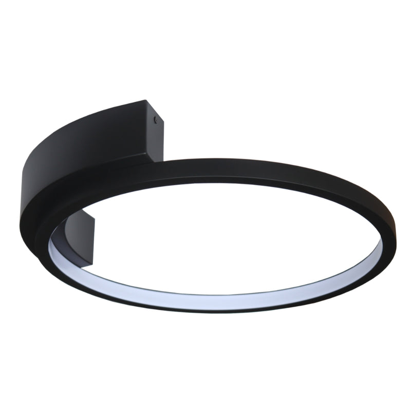 Alice Black | White | Gold Open Ring LED Ceiling Light - Lighting.co.za