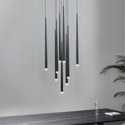 Slim Baton Black | White Tall Tube LED Pendant Light - Lighting.co.za