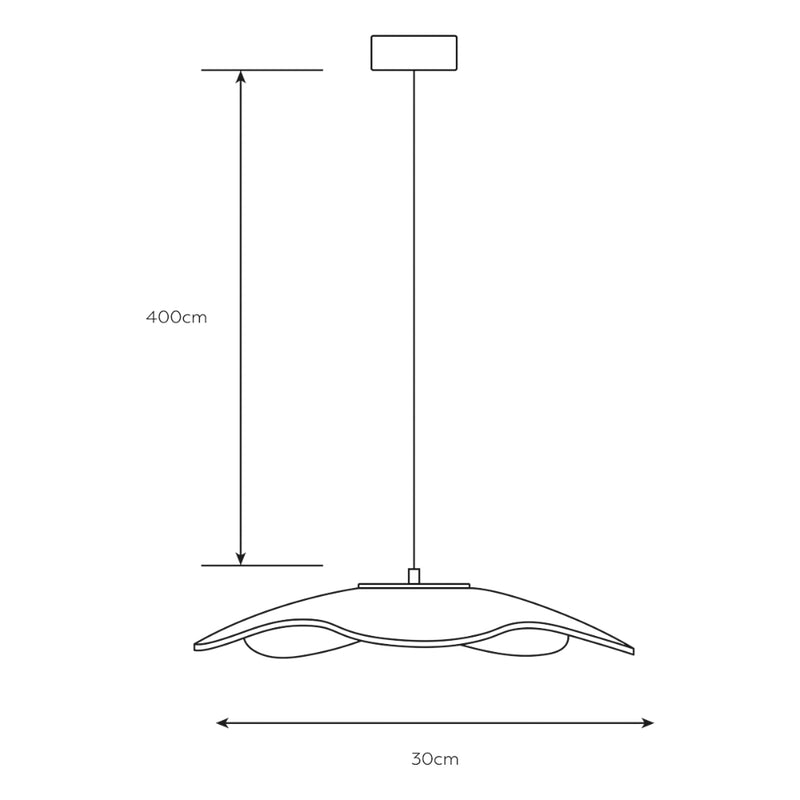 Ameba Clear Perspex LED Pendant Light 2 Sizes - Lighting.co.za