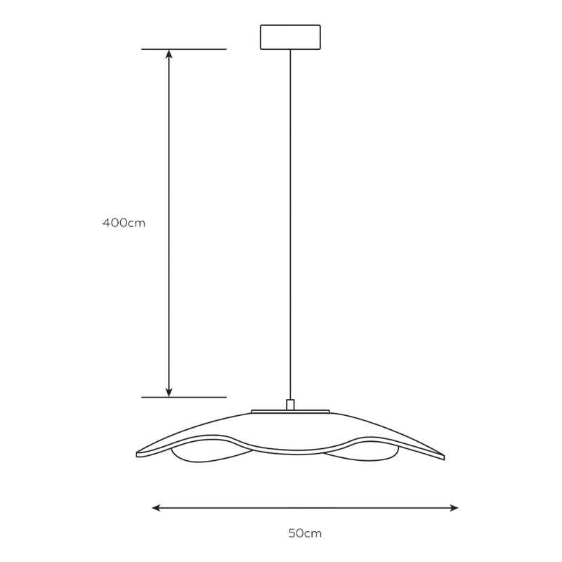 Ameba Clear Perspex LED Pendant Light 2 Sizes - Lighting.co.za