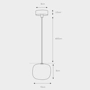 Big Apple Mini Smoke Glass Pendant Light - Lighting.co.za