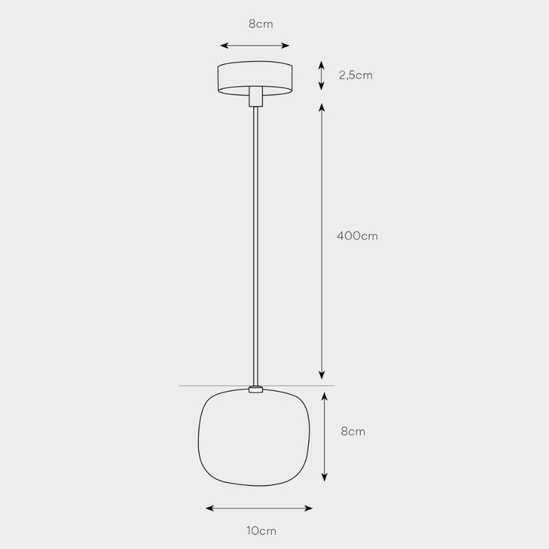 Big Apple Mini Smoke Glass Pendant Light - Lighting.co.za