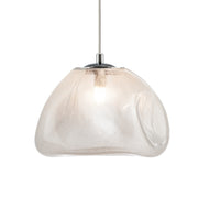 Cumulus Clear or Smokey Fibre Mesh Glass Pendant Light 2 Sizes - Lighting.co.za
