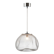 Cumulus Clear or Smokey Fibre Mesh Glass Pendant Light 2 Sizes - Lighting.co.za