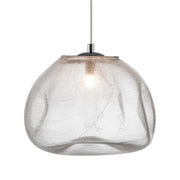 Cumulus Clear or Smokey Fibre Mesh Glass Pendant Light 2 Sizes - Lighting.co.za