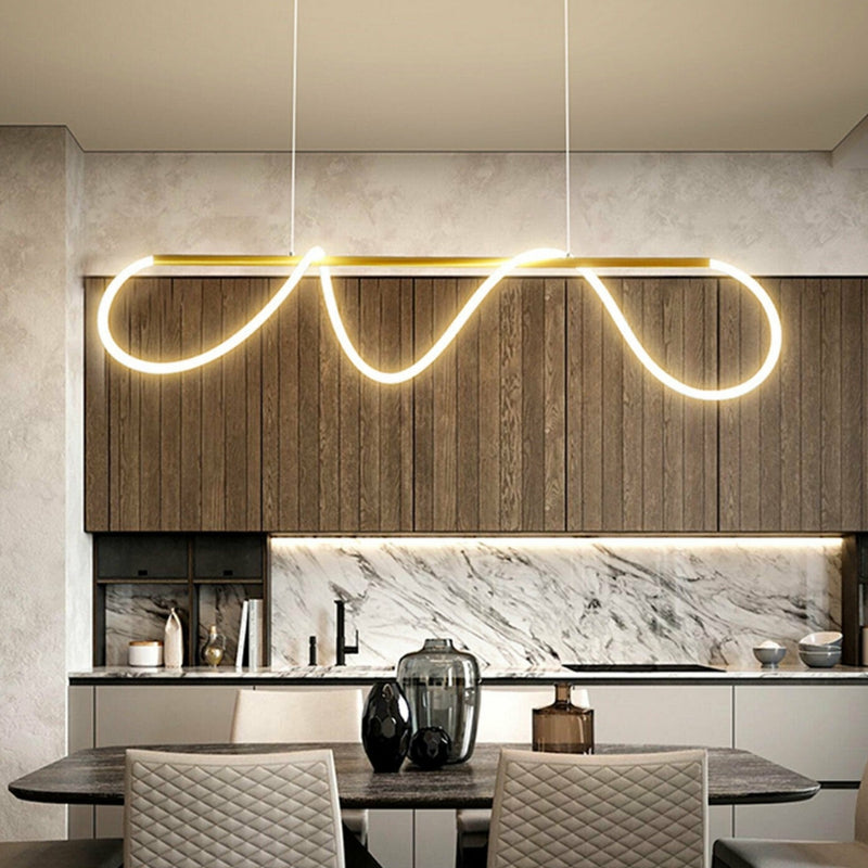 Doodle Black | Gold and Slim Neo Flex LED Pendant Light 3 Sizes - Lighting.co.za