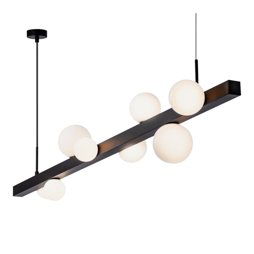 DNA 8 Light Black | Gold and Glass Pendant Light - Lighting.co.za