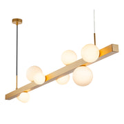 DNA 8 Light Black | Gold and Glass Pendant Light - Lighting.co.za