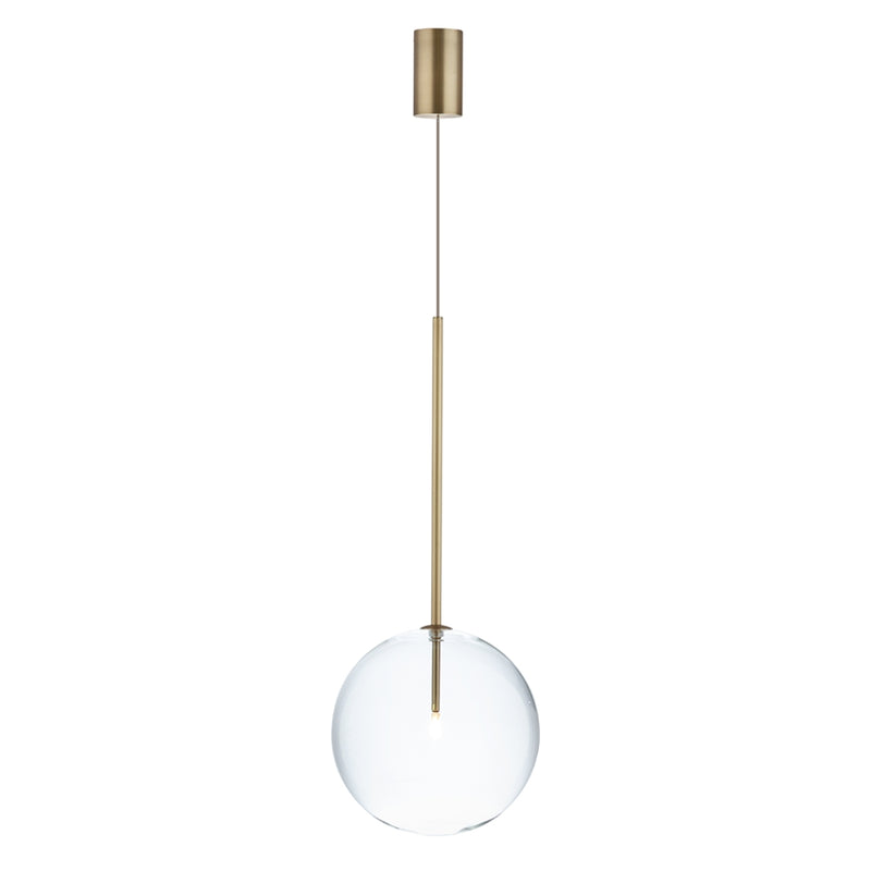Elements Single Black or Gold and  Clear Glass Pendant Light - Lighting.co.za