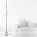Elements Black or Gold and Clear Glass | Marble Floor Lamp - Lighting.co.za