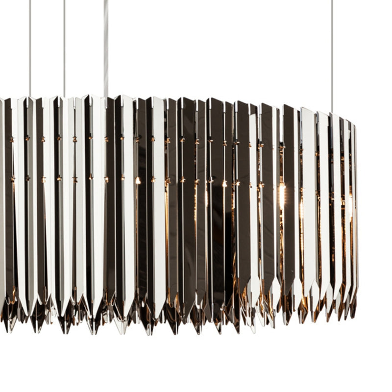 Enigma Black or Chrome Facet Pendant Light 3 Options - Lighting.co.za