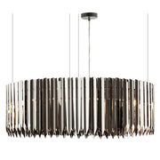 Enigma Black or Chrome Facet Pendant Light 3 Options - Lighting.co.za