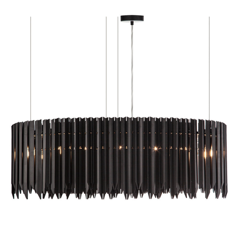 Enigma Black or Chrome Facet Pendant Light 3 Options - Lighting.co.za