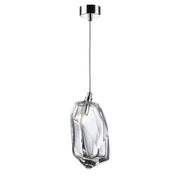 Facets Smokey or Clear Glass Pendant Light - Lighting.co.za