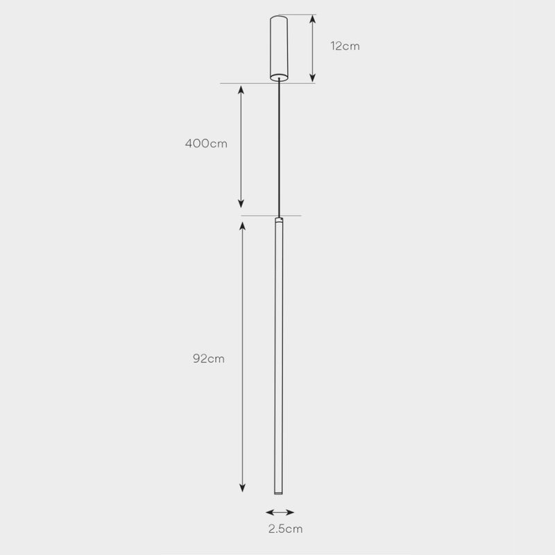 Grid Single Gold Slim LED Pendant Light - Lighting.co.za