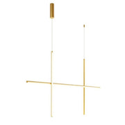 Grid Cluster Gold Slim LED Pendant Light - Lighting.co.za