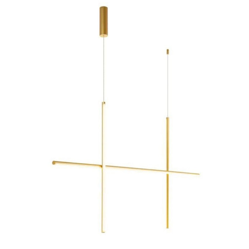 Grid Cluster Gold Slim LED Pendant Light - Lighting.co.za