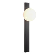 Level Black or Gold and Opal Glass Ball Wall Light - Lighting.co.za
