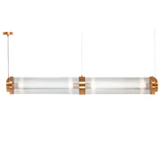Manhattan Brass Look and Clear Glass Pendant Light - Lighting.co.za