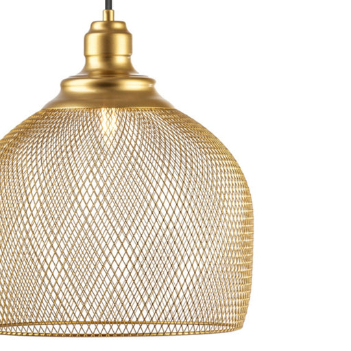 Gold Mesh Pendant Light 2 Options - Lighting.co.za