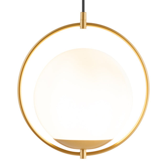 Moonrock Gold and Opal Glass Pendant Light 2 Sizes - Lighting.co.za