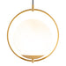 Moonrock Gold and Opal Glass Pendant Light 2 Sizes - Lighting.co.za