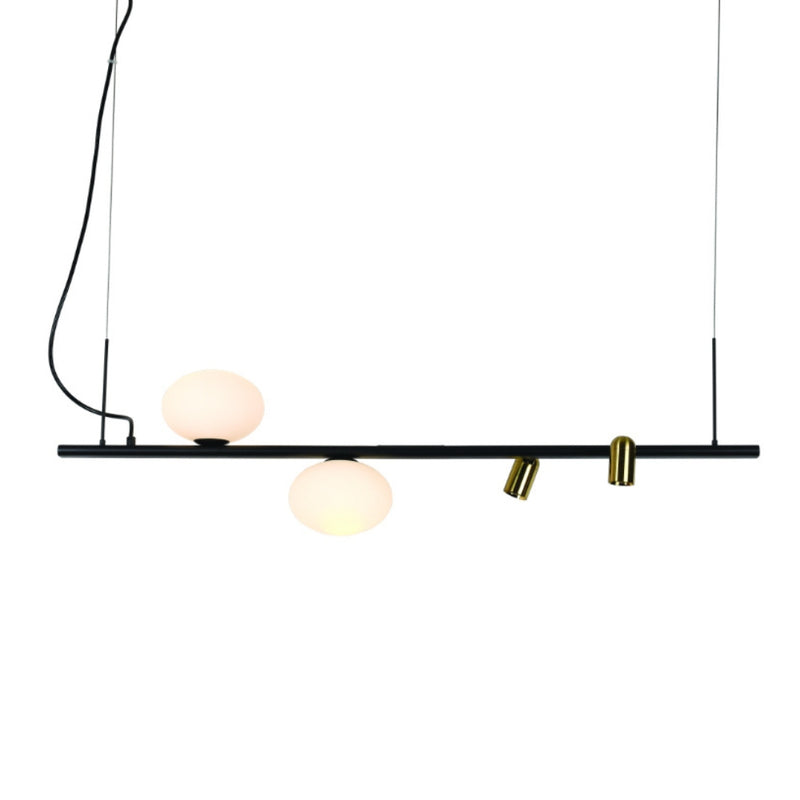 Asta Black or White and Gold Pendant Light - Lighting.co.za