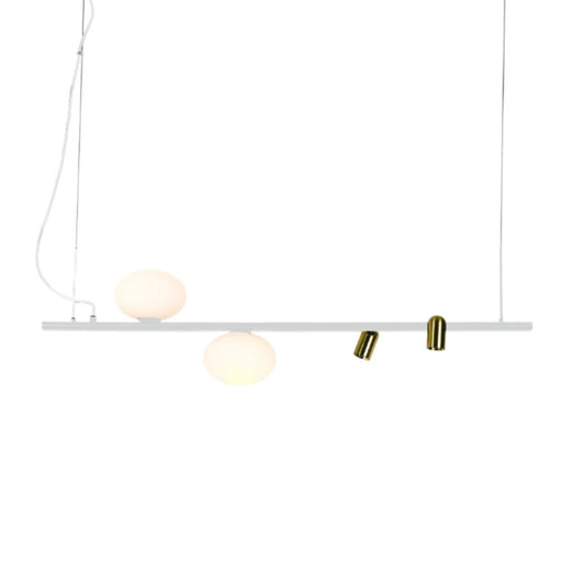 Asta Black or White and Gold Pendant Light - Hanging Lights - Lighting.co.za