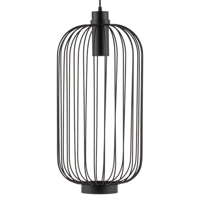 Voliere Black or White Cage Pendant Light 2 Sizes - Lighting.co.za