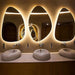 Trinity LED Backlit Irregular Wall Mirror 3 Sizes - Lighting.co.za